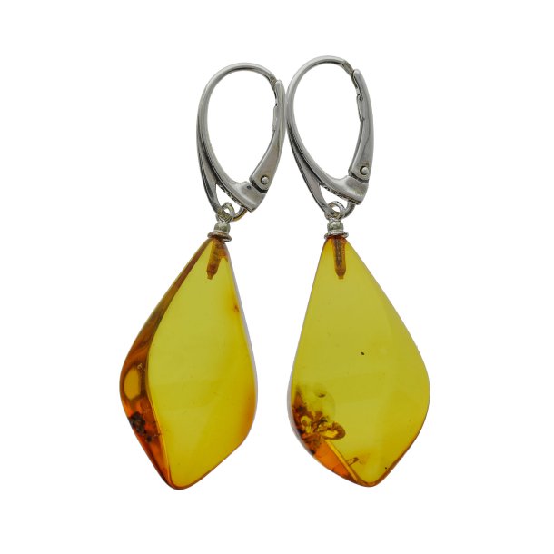 Echte Bernsteinohrringe / Real Amber Earrings 