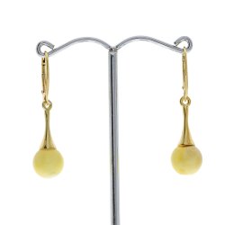 Hngende Mlkeravsperler I Forgyldt Slv