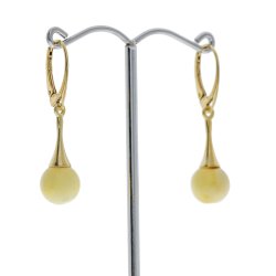 Hngende Mlkeravsperler I Forgyldt Slv