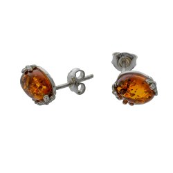 Smukke Ovale Rav reringe Med Blomster Design