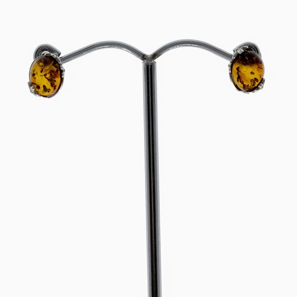 Smukke Ovale Rav reringe Med Blomster Design