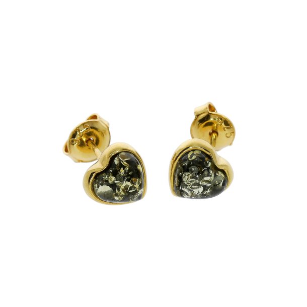 Smukke forgyldte grnne ravhjerter