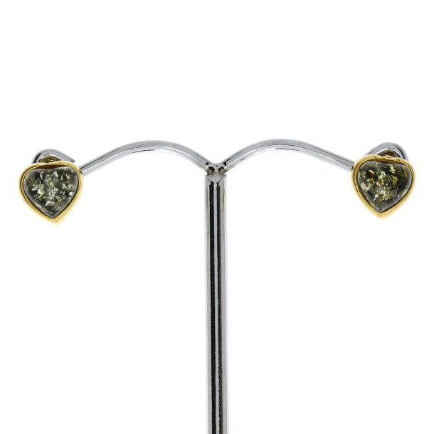 Smukke forgyldte grnne ravhjerter