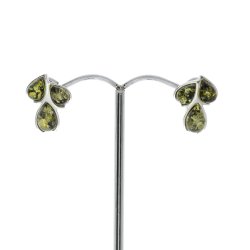 Fredens Trer - grn rav og slv reringe