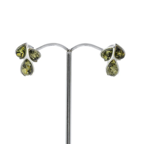 Fredens Trer - grn rav og slv reringe