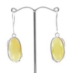 Unik hndlavet af guldsmed -  rav og slv reringe