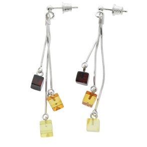 Rene terningformede reringe i ravfarve