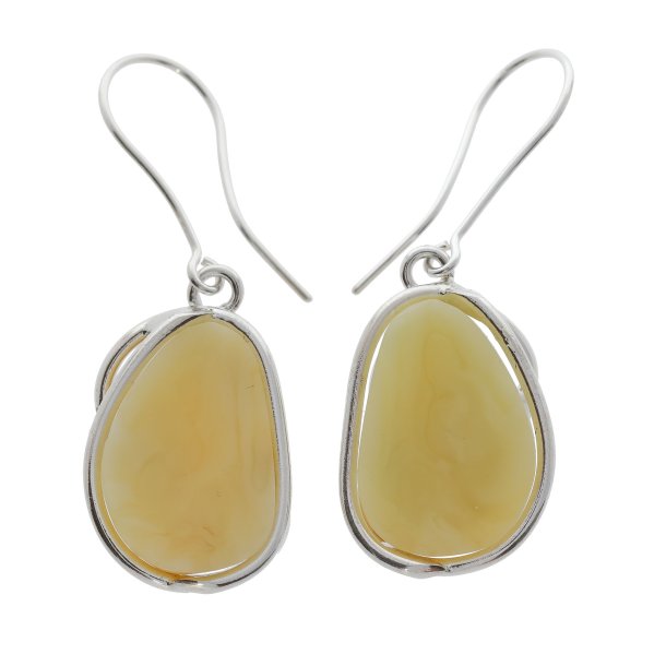 Unik hndlavet af guldsmed -  rav og slv reringe