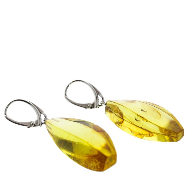 Unikke ravreringe med insekt, hndlavede og polerede, fanger Jurassic -periodens sknhed 