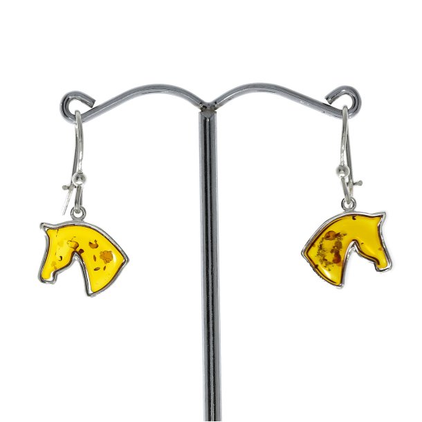 Heste�reringe fra �gte rav og s�lv 