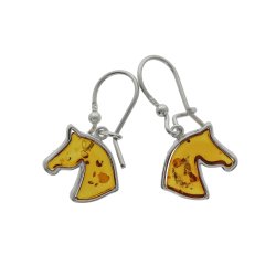 Heste�reringe fra �gte rav og s�lv 