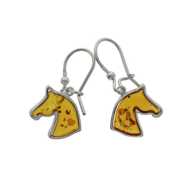 Heste�reringe fra �gte rav og s�lv 