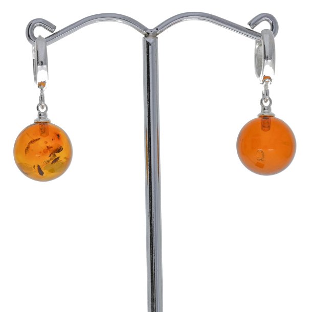 gte Ravperle reringe / Real Amber Earrings 