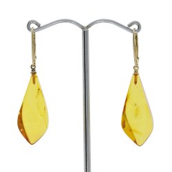 Kantede Og Unikke Ravreringe I Forgyldt Slv