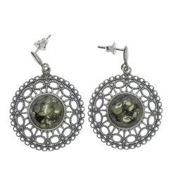 Mandala reringe I Slv Og Grnt Rav