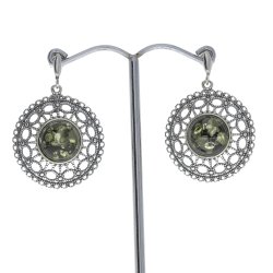 Mandala reringe I Slv Og Grnt Rav