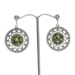 Mandala reringe I Slv Og Grnt Rav