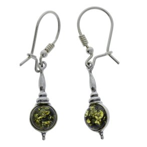 Hngende reringe I Slv Og Grnt Rav