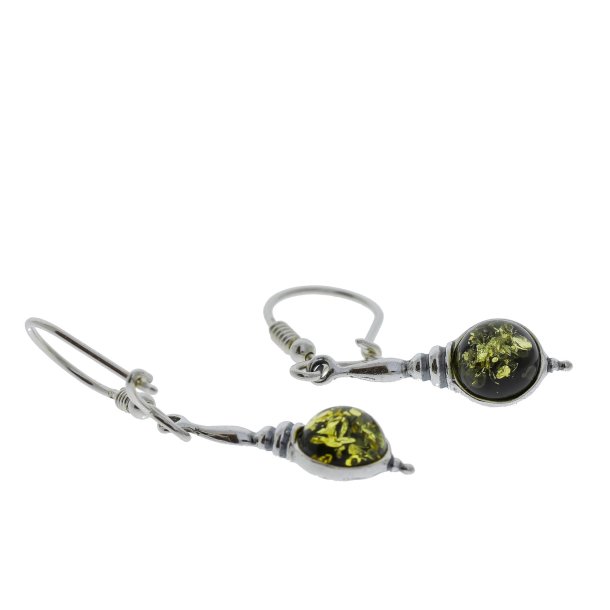 Hngende reringe I Slv Og Grnt Rav