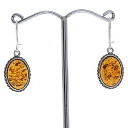 Ovale reringe I Slv Og Rav