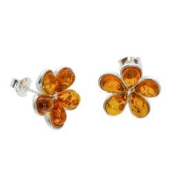 Blomster reringe I Rav Og Slv