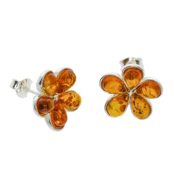 Blomster reringe I Rav Og Slv