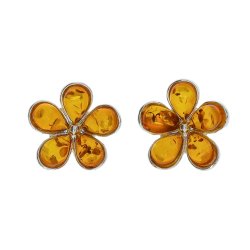 Blomster reringe I Rav Og Slv