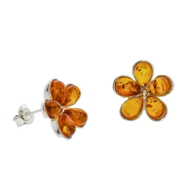 Blomster reringe I Rav Og Slv