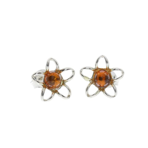 Blomster restikker I Sterling Slv Og Rav