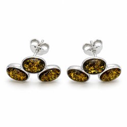 �restikker med Gr�n Vesterhavsrav i Sterling S�lv