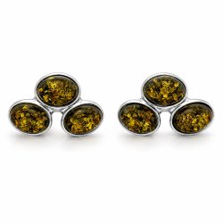 �restikker med Gr�n Vesterhavsrav i Sterling S�lv