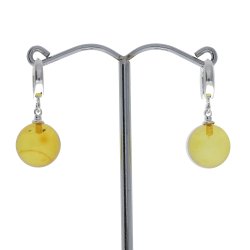 gte Ravperle reringe / Real Amber Earrings 