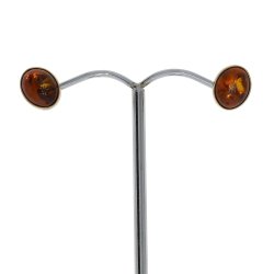 Ovale Rav restikker I Forgyldt Slv 