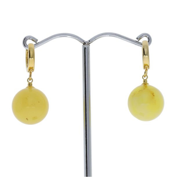 Hngende Mlkeravsperler I Forgyldt Slv 