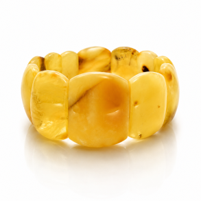 Eksklusivt Armb�nd af Vesterhavets �gte M�lkerav � Naturligt Gult Rav | Den lille Ravbutik