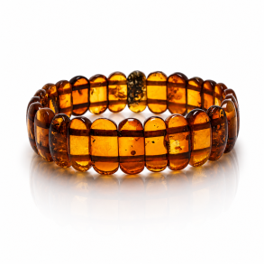 Elegant Rav Armb�nd i �gte Rav � Honning & Cognac | Den lille Ravbutik