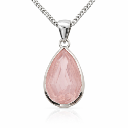 Rosakvartz Anh�nger von h�chster Qualit�t, diamantgeschliffen, hergestellt nach alter Goldschm