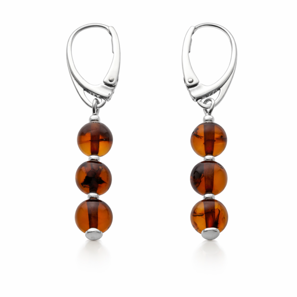 Sch�ne Bernstein-Perlen-Ohrringe