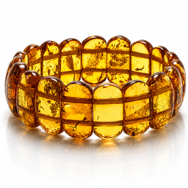Elegantes Bernstein Armband mit Echtem Goldbernstein � Filigranes Design | Der kleine Bernsteinladen
