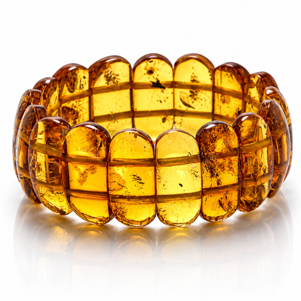 Elegantes Bernstein Armband mit Echtem Goldbernstein � Filigranes Design | Der kleine Bernsteinladen