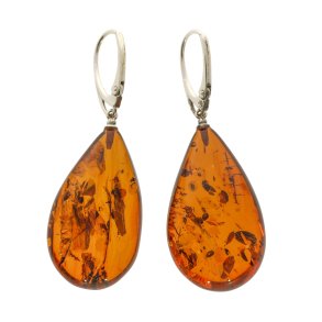 Einzigartige Bernstein Tropfen Ohrringe