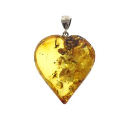 gte rav Hjerte / Real amber heart