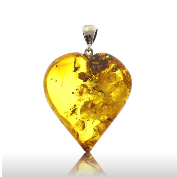 gte rav Hjerte / Real amber heart