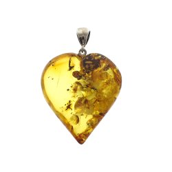 gte rav Hjerte / Real amber heart
