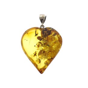 gte rav Hjerte / Real amber heart