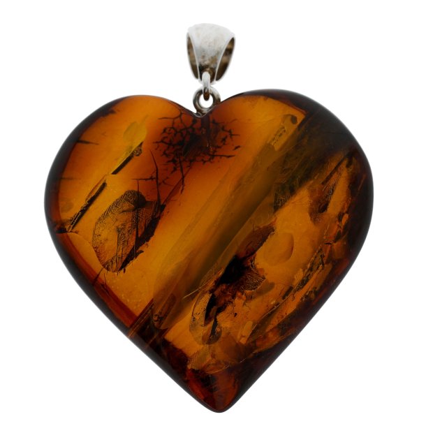 gte rav Hjerte / Real amber heart