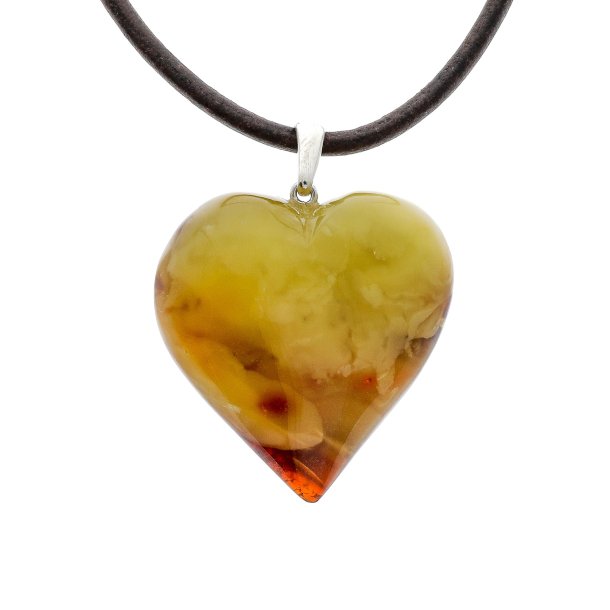 Das einzigartige, wundersch�ne Nordsee-Bernsteinherz 