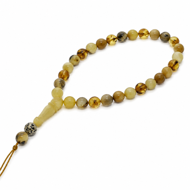 Muslimsk Bedek�de Af Det Flotteste Vesterhavs Ravperle 33 stykker  � Misbaha, Tasbih / Tespih  