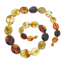 Unik Ravkde Af Det Flotteste Flade Ravperler