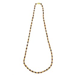 Bezaubernde Kette aus w�rfelf�rmigen Bernsteinen